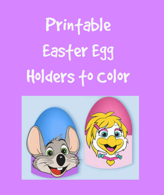 Chuck E Cheese s Printable Easter Egg Holders Jinxy Kids