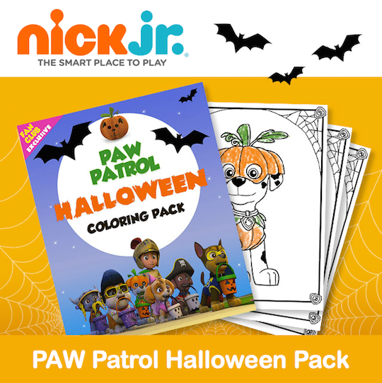 Printable PAW Patrol Halloween Coloring Pack - Jinxy Kids
