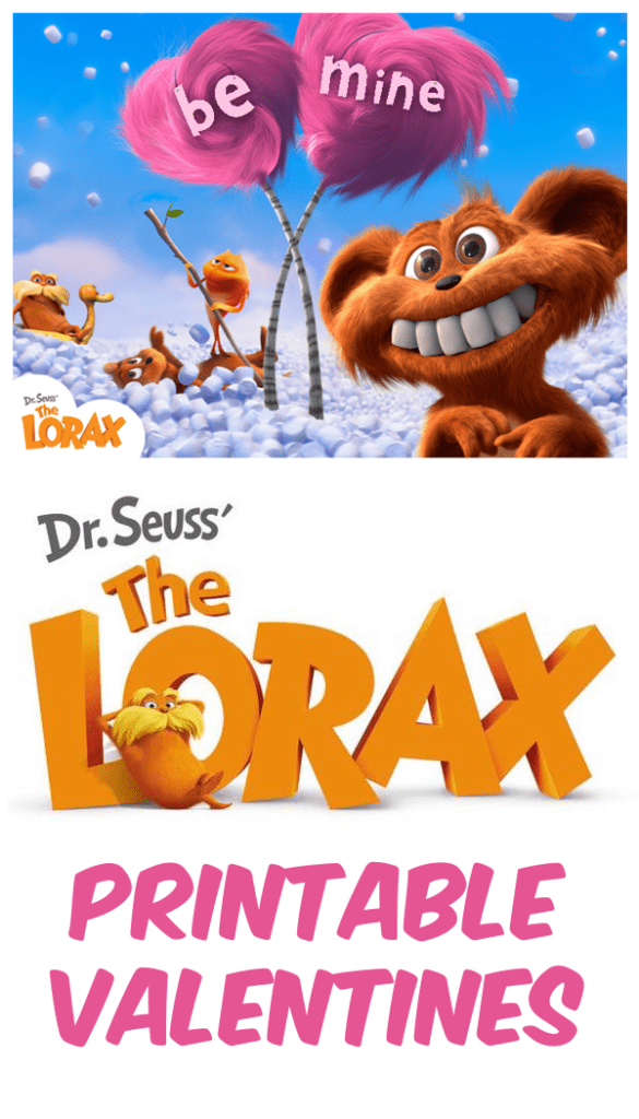 Dr. Seuss' The Lorax Free Printable Valentines