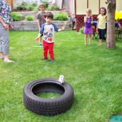 Cars Birthday Party Game with Tire