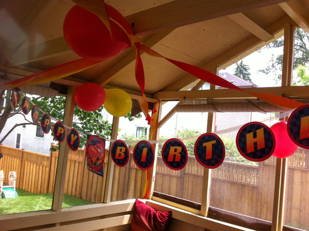 Disney Cars Birthday Party Decorations Hanging