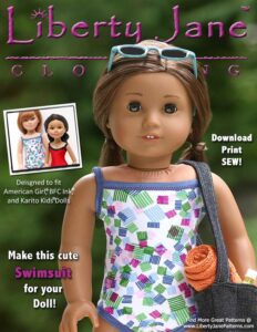 FREE American Girl Doll Clothes Patterns - Dress and Swimsuit - Jinxy Kids