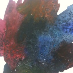 Salt Textured Watercolor Painting