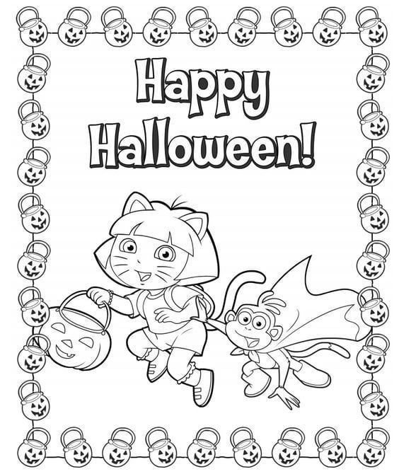 nickelodeon halloween coloring pages