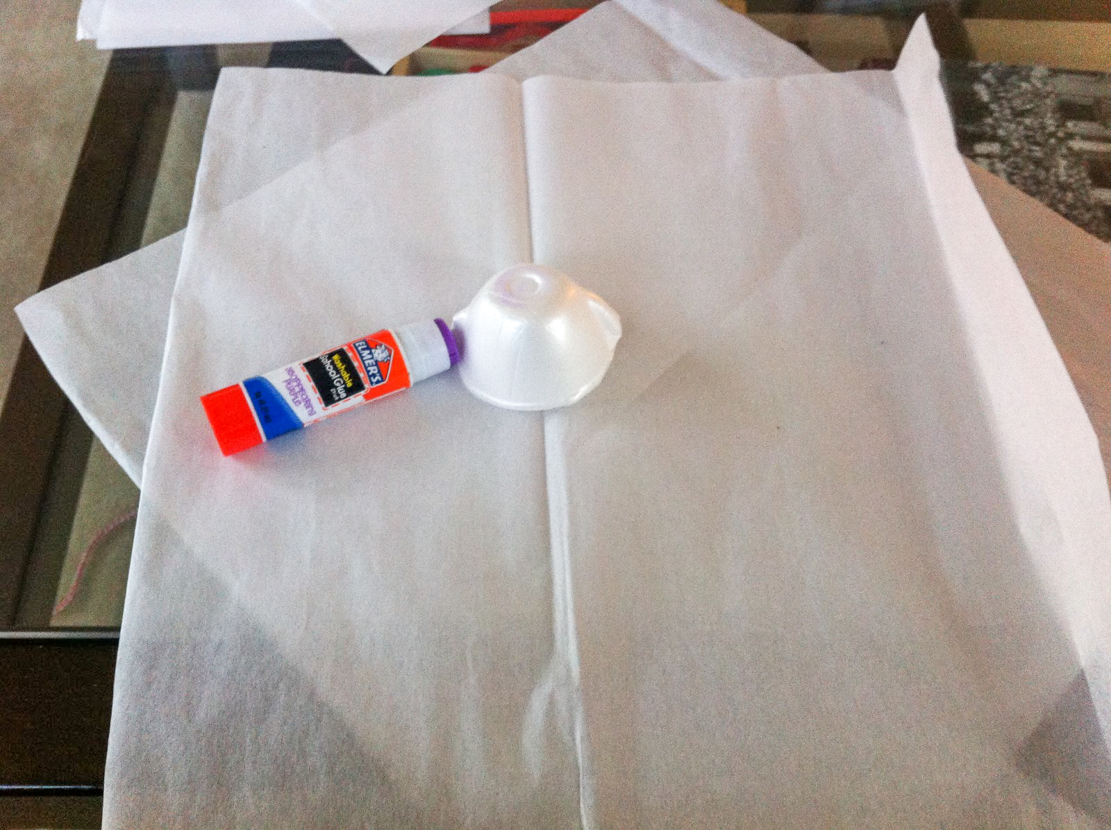Making Egg Carton and Tissue Paper Ghosts
