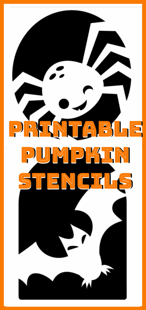 cute spider pumpkin carving patterns printable