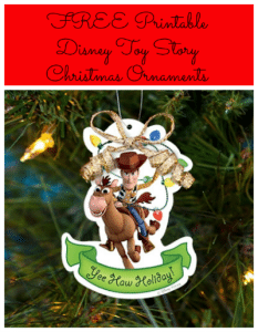 FREE Printable Disney Toy Story Christmas Ornaments - Jinxy Kids