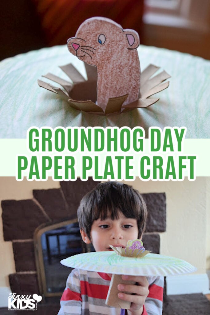 Groundhog Day Paper Plate Craft