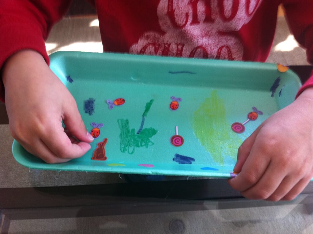 Easter Styrofoam Tray Craft