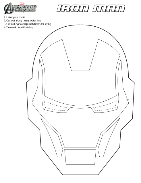 Free Printable Iron Man Mask