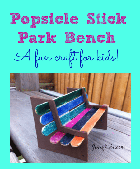 Popsicle Stick Park Bench