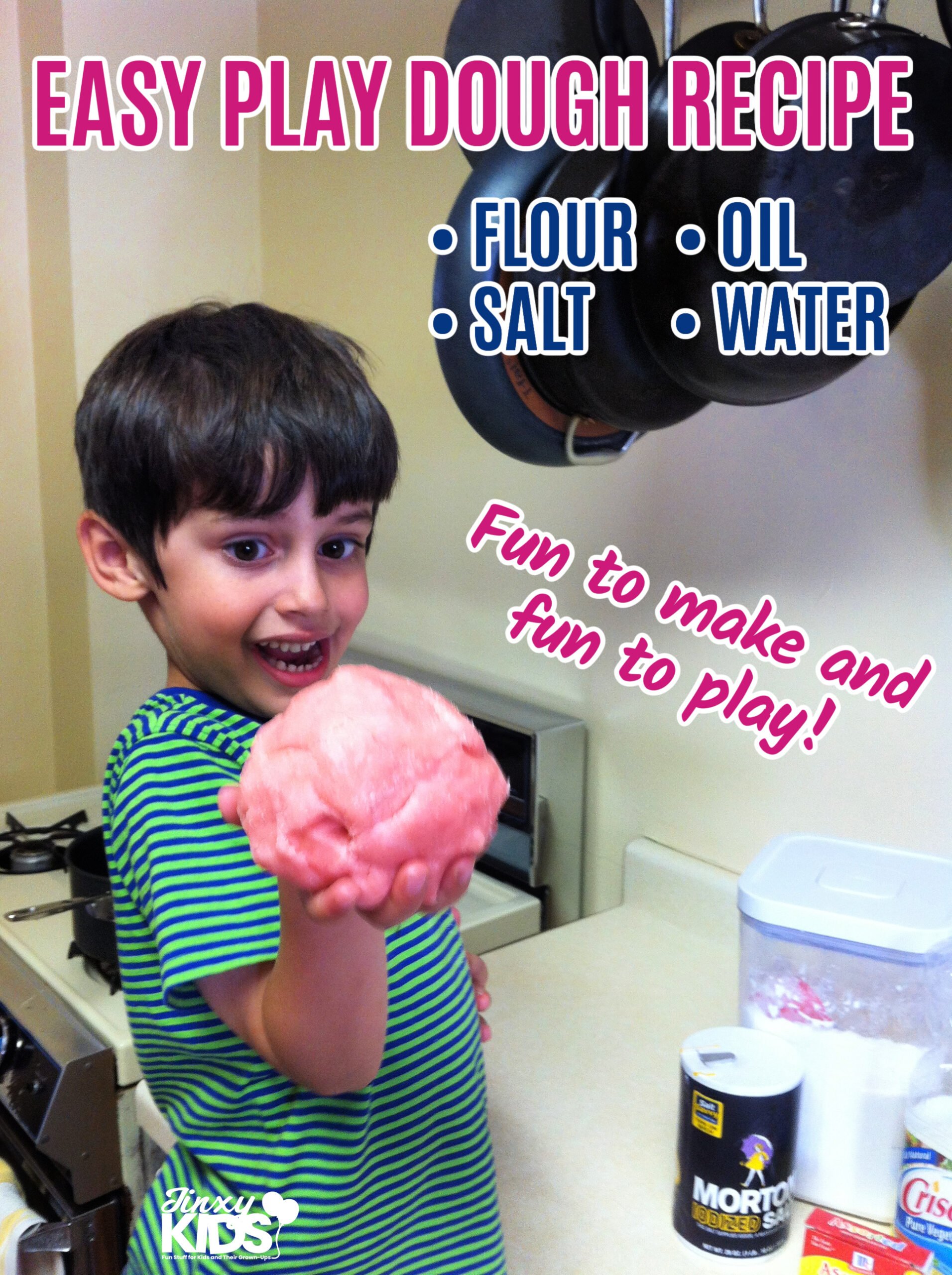 Super Easy Play Dough Recipe Flour Salt Oil And Water Jinxy Kids   HOMEMADE PLAY DOUGH RECIPE WITH FLOUR Scaled 