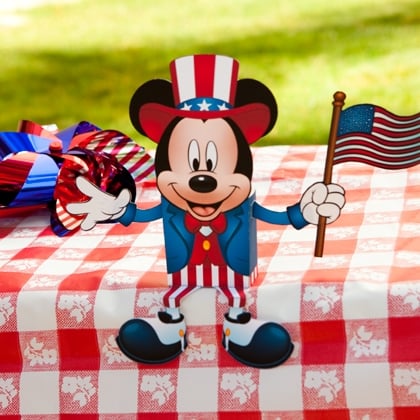 Free Printable Mickey 4th of July Candy Box