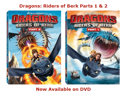Dragons Riders of Berk DVD Covers