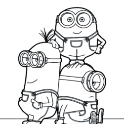 Free Printable Minions Coloring Page