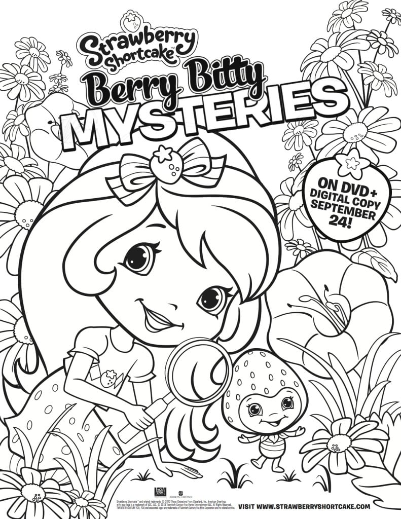 Strawberry Shortcake Coloring Book 55 Pages, Coloring Pages Printable 