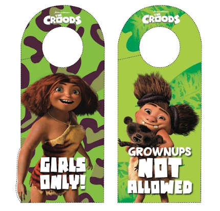 The Croods Printable Activity Door Hangers