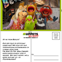 Muppets Printable Postcard Greetings from Berlin.