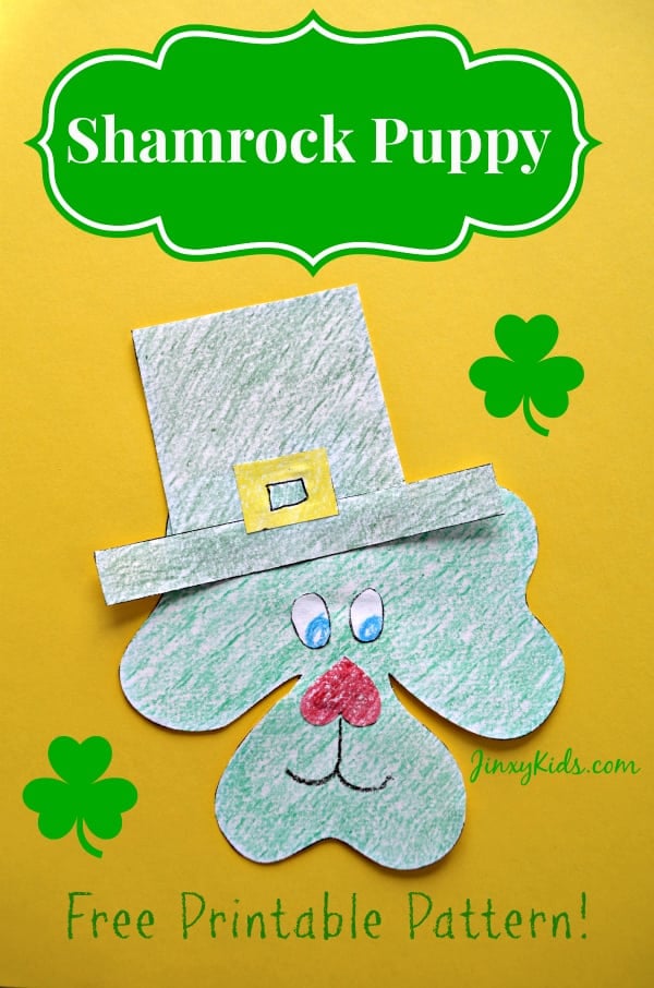 Shamrock Puppy St. Patrick's Day Craft Activity