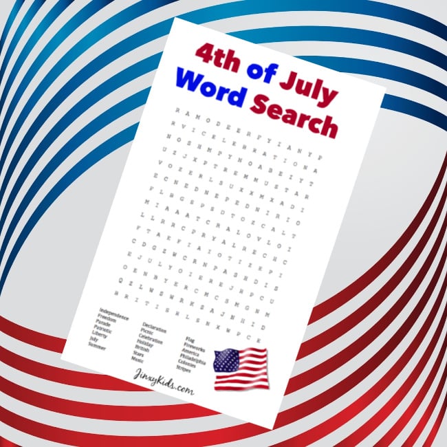 4th of July Word Search