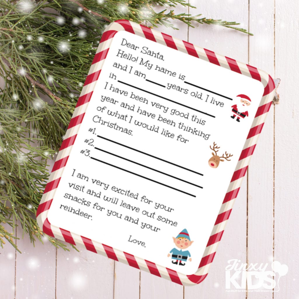 Free Printable Santa Letter Jinxy Kids