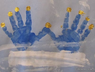 handprint menorah craft