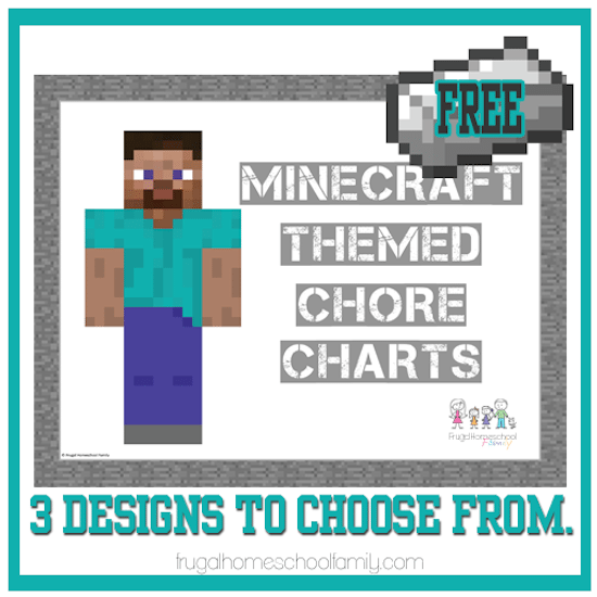 Minecraft Themed Chore Charts