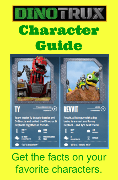 Dinotrux Character Guide