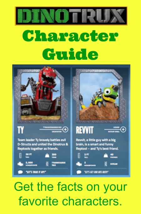 Dinotrux Character Guide - Jinxy Kids