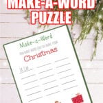 Christmas Make-a-Word Puzzle