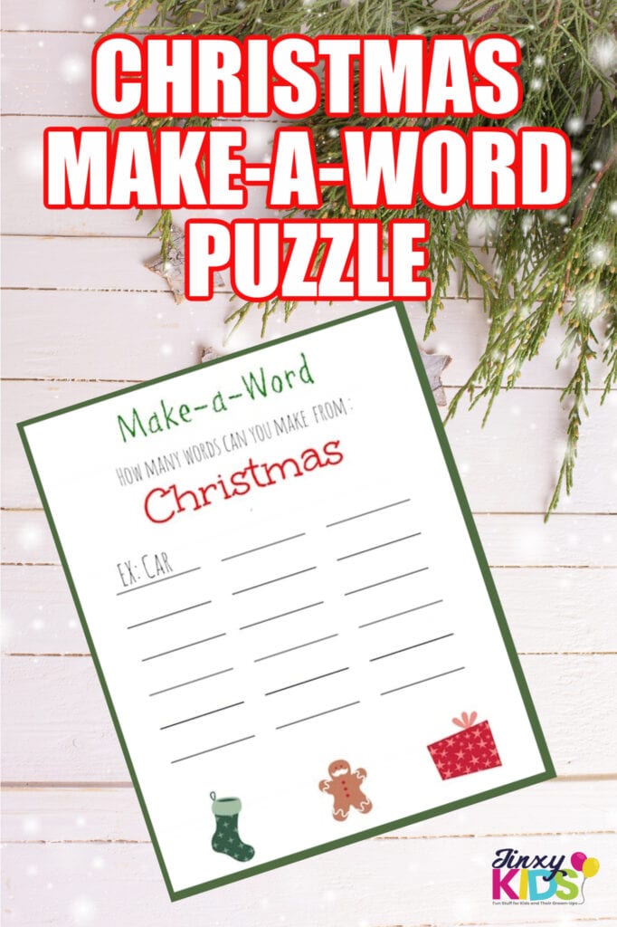 Christmas Make-a-Word Puzzle