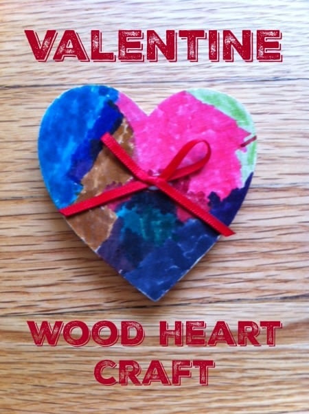 Wood Valentine Heart Craft - Jinxy Kids