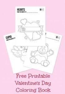 Free Printable Valentine's Day Coloring Book - Jinxy Kids