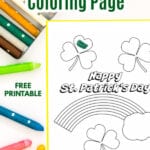 St. Patrick’s Day Printable Coloring Sheet