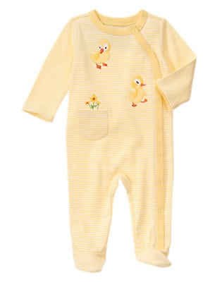 The Fuzzy Duckling Footed 1-Piece
