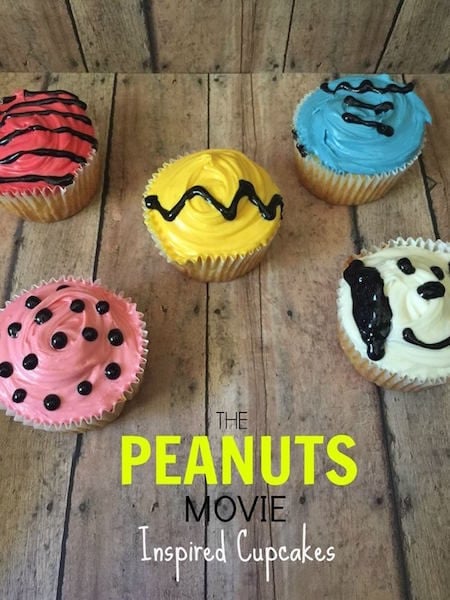 Peanuts Movie Inspired Cupcakes