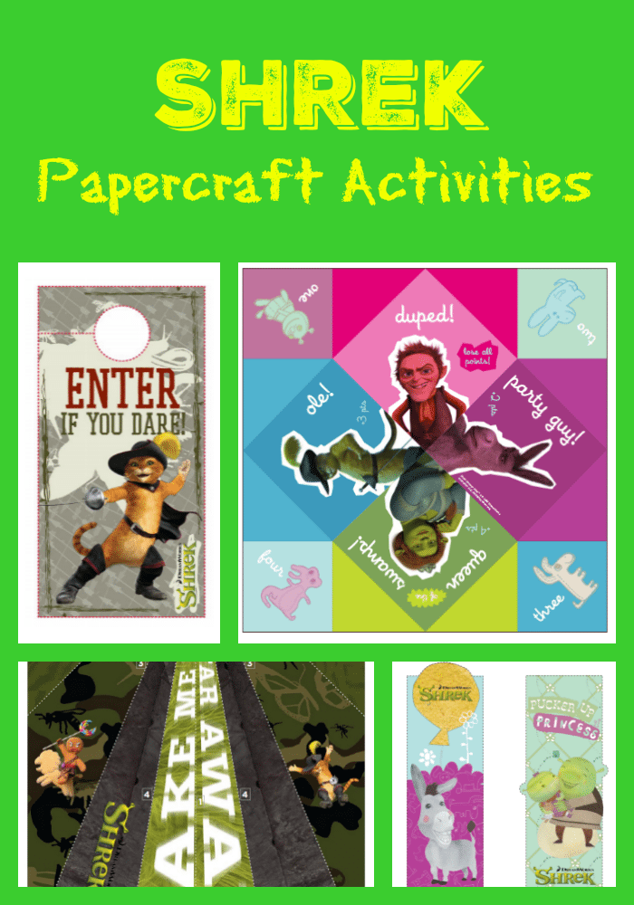 Shrek Paper Craft Activities