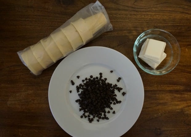 Chocolate Dipped Ice Cream Cones Recipe Ingredients