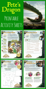 Pete's Dragon Printable Activity Sheets - Jinxy Kids