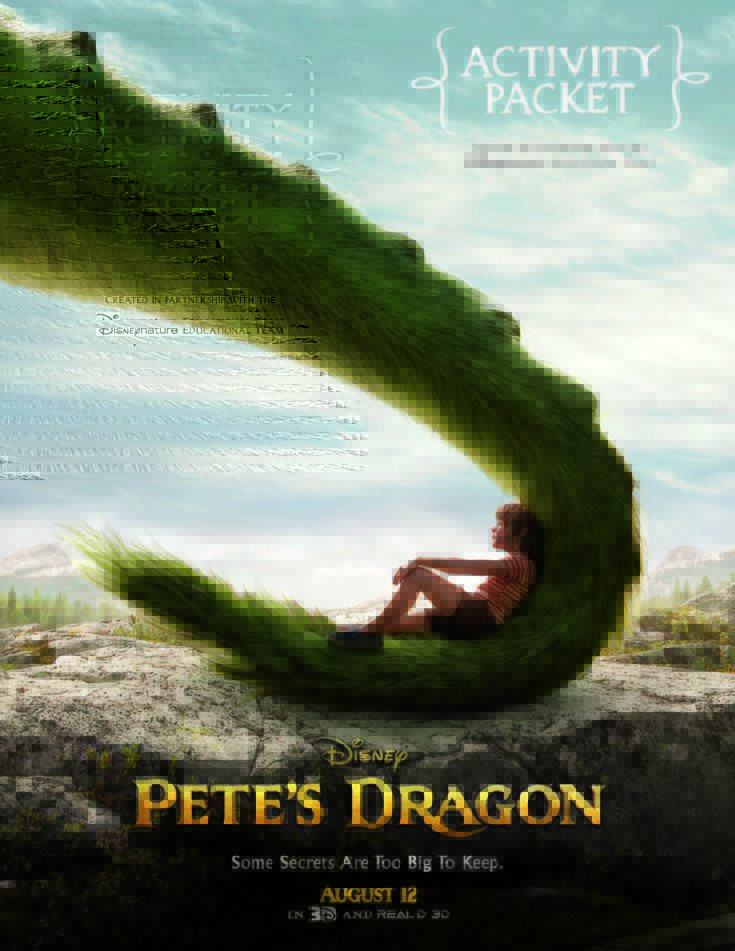 Pete's Dragon Printable Activity Sheets - Jinxy Kids