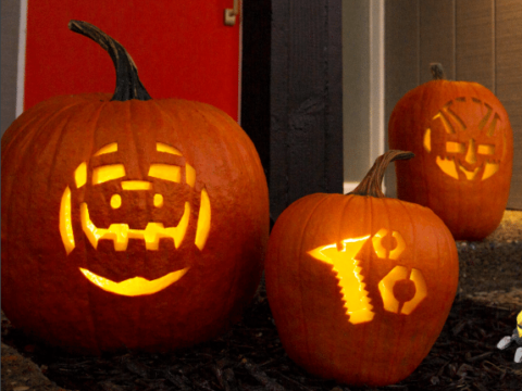 Dinotrux Pumpkin Stencils - Carve a Ty or Dozer Halloween Pumpkin ...