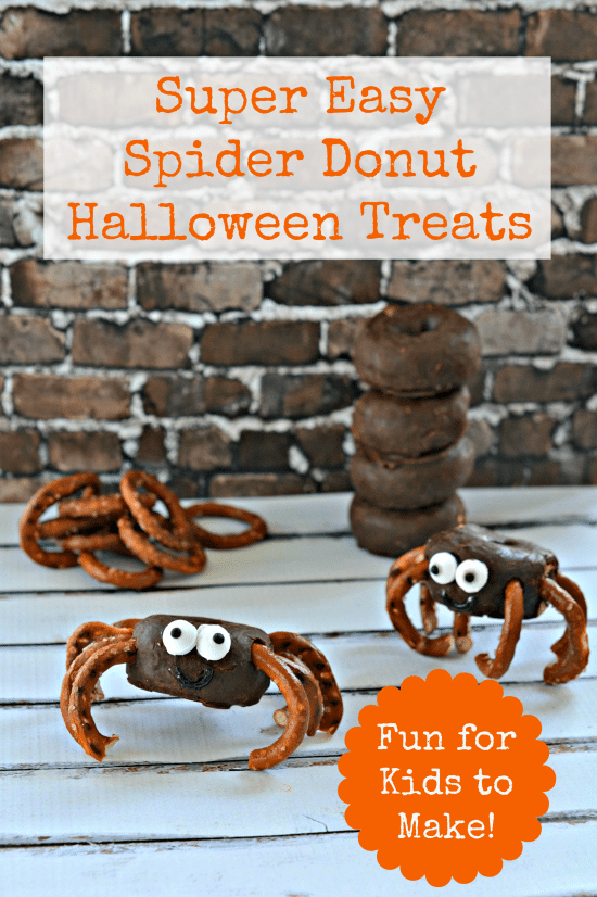 Super Easy Spider Donuts Halloween Treat Recipe