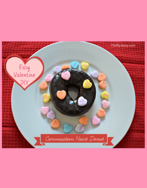 DIY Conversation Heart Donut