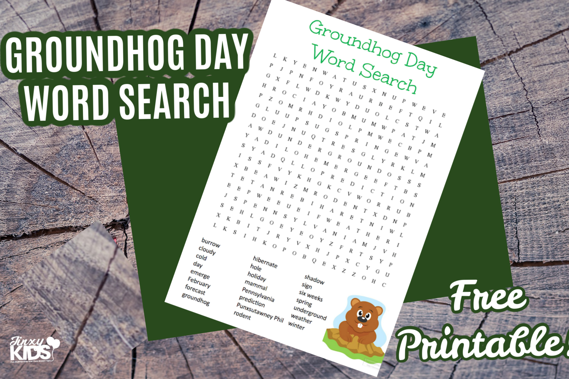 free printable groundhog day word search puzzle jinxy kids