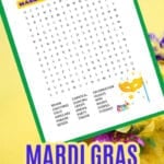Free Printable Mardi Gras Word Search Puzzle