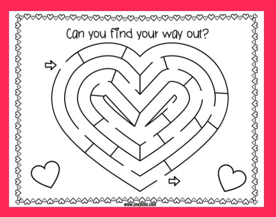 Valentines Day Activity Book for Kids: Valentines Day Gifts for Kids: Mazes, Word Searches, Coloring Pages and More!