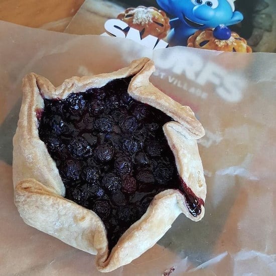 Homemade Smurfberry Pie.