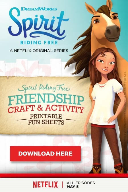 Printable Spirit Riding Free activity sheets