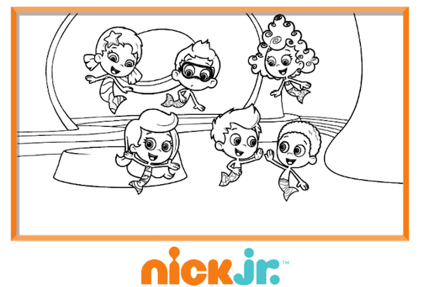 Bubble Guppies Coloring Page