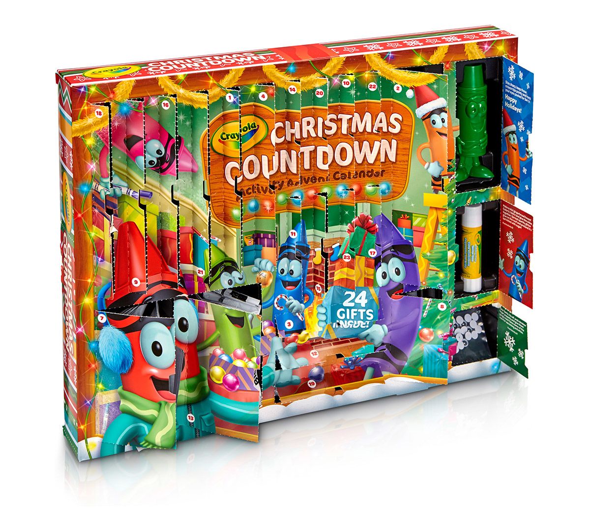 Christmas Countdown Activity Advent Calendar from Crayola - Jinxy Kids